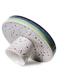 HKliving 70s Ceramics: Bowl On Base - Comet