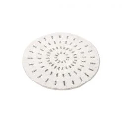 HKliving Round Swirl Bath Mat Medium