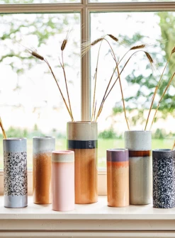 HKliving 70s Ceramics XS Vase In Pink