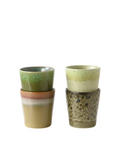 HKliving 70's Ceramic Beaker In Grass