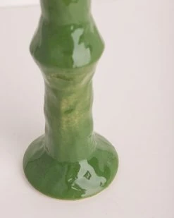 HKliving The Emeralds Ceramic Candle Holder M Fern Green 5 HKliving The Emeralds Ceramic Candle Holder M Fern Green