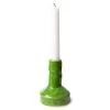 HKliving The Emeralds: S Ceramic Candle Holder Lime Green