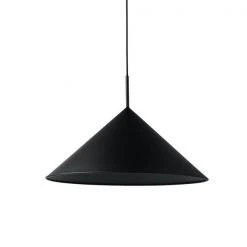 HKliving Triangular Peach Pendant Light In Moulded Metal