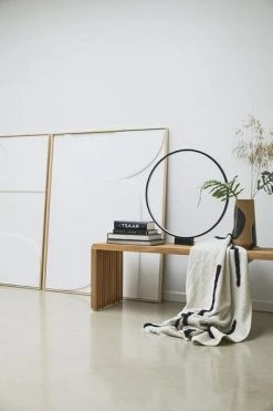 HKliving Throw Tufted Black Lines 7 HKliving Throw Tufted Black Lines