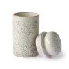 HKliving Ceramic 70 S Storage Jar Hail