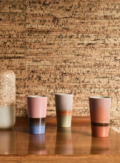 HKliving Splash Ceramic 70s Latte Mug