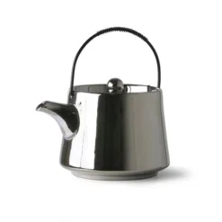 HKliving Online Shop 50 HKliving Bold & Basic Ceramics: Tea Pot Silver