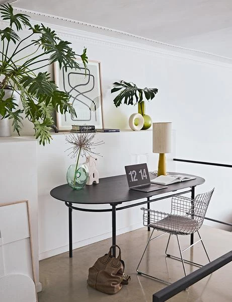 HKliving Circle Ceramic Vase White Speckled M HKliving Circle Ceramic Vase White Speckled M