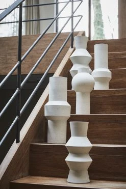 HKliving Medium Speckled Clay Angular Vase