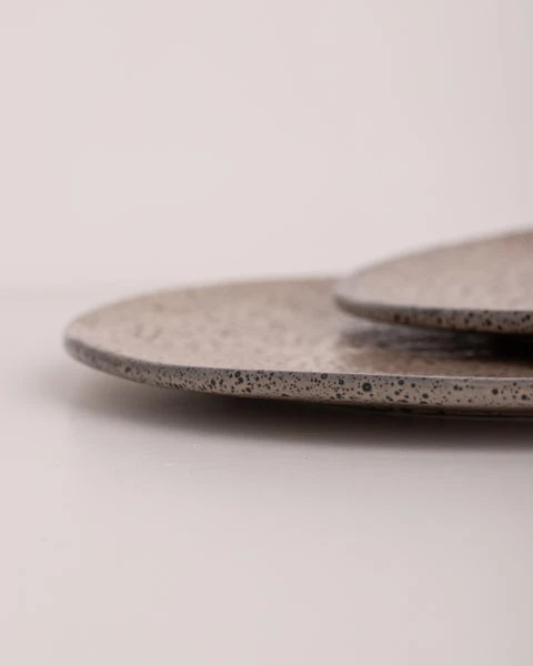 HKliving Gradient Ceramics Dinner Plate Taupe Set Of 2 4 HKliving Gradient Ceramics Dinner Plate Taupe Set Of 2