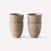 HKliving Gradient Ceramics Mug Taupe Set of 4