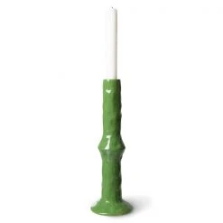 HKliving ceramic candle holder m, fern green