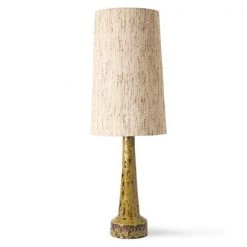 HKliving Retro Stoneware Lamp Base - Mustard