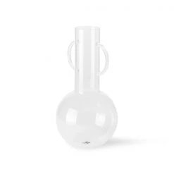 HKliving GLASS VASE WITH 2 EARS