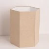 HKliving Hexagonal Lamp Shade Leinen