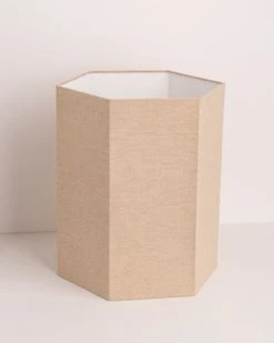 HKliving Hexagonal Lamp Shade Leinen