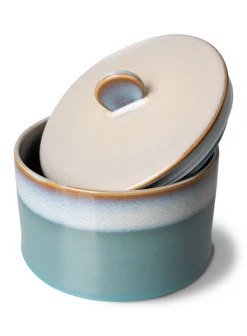 HKliving 70s Style Cookie Jar In Dusk