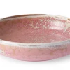 HKliving Home Chef Ceramics Deep Plate Rustic Pink