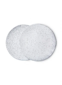 HKliving Gradient Ceramics Side Plate In Cream