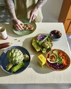 HKliving Speckled Ochre Ceramic Dessert Plate