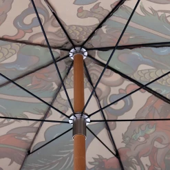 HKliving Traditional Blend Beach Umbrella