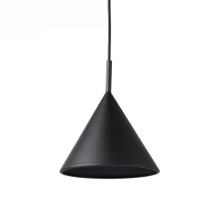 HKliving Metal Triangle Pendant Lamp M Matt Black