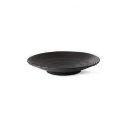 HKliving Kyoto Ceramics Japanese Dessert Plate | Matt Black