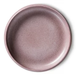 HKliving Bold & Basic Ceramics Deep Plate Purple Set of 2