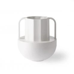 HKliving White Ceramic Greek D Vase