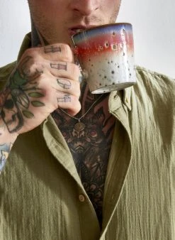 HKliving 70s Ceramics: Americano Mug, Asteroids