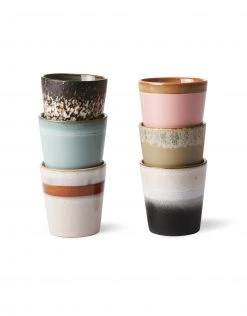 HKliving Set of 6 Mix Coffee Mugs