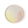 HKliving Set of 2 Pink and Yellow Round Side Plate