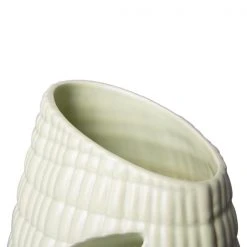 HKliving Ceramic Ribbed Vase | Minty 8 HKliving Ceramic Ribbed Vase | Minty
