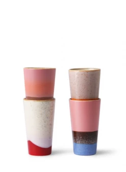 HKliving Splash Ceramic 70s Latte Mug