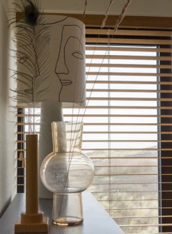 HKliving Peach Glass Flower Vase