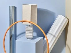 HKliving Hexagonal Lamp Shade Linen Natural L