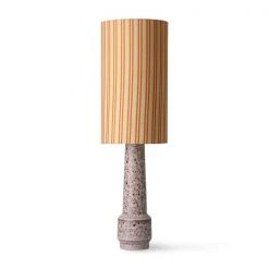 HKliving Doris Printed Cylinder Lamp Shade | Stripes