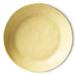 HKliving Bold & Basic Ceramics: Pasta Plate Yellow/brown (Set of 2) 7 HKliving Bold & Basic Ceramics: Pasta Plate Yellow/brown (Set of 2)