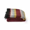 HKliving FLUFFY THROW BURGUNDY