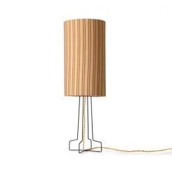 HKliving Doris Printed Cylinder Lamp Shade | Stripes