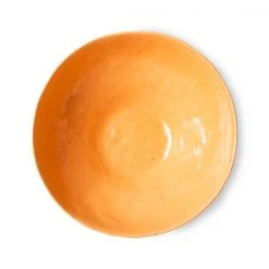 HKliving Speckled Tangerine Eggshell Glazed Bowl