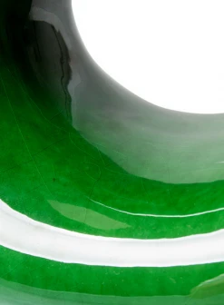 HKliving Ceramic Sculpture Glossy Green