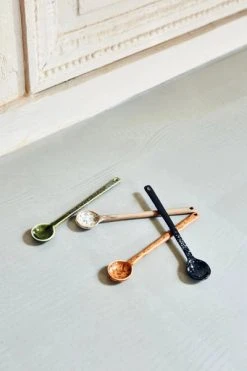 HKliving 70's Ceramics Spoon L Eris Set Of Four