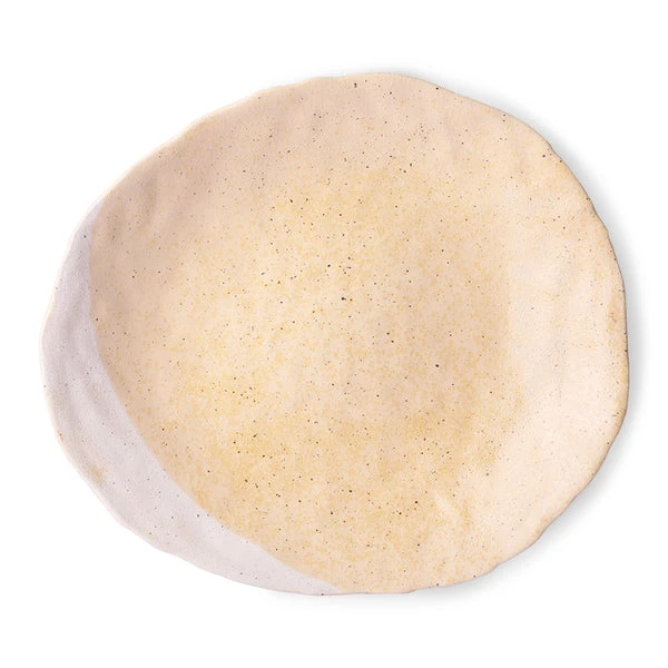 HKliving Tonal Blush Matte Ceramic Platter HKliving Tonal Blush Matte Ceramic Platter