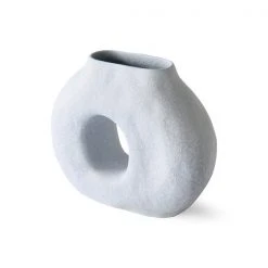 HKliving organic circle vase matt ice blue