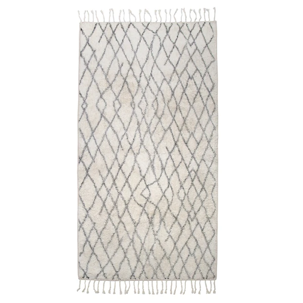 HKliving Cream Grey Cotton Bath Mat HKliving Cream Grey Cotton Bath Mat