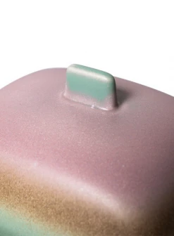 HKliving 70's Ceramic Butter Dish Mercury From