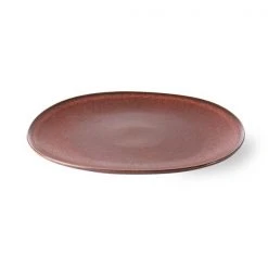 HKliving Bold Basic Ceramics Dinner Plate Terra