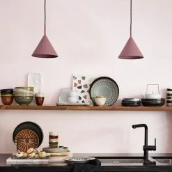 HKliving Matt Plum Pendant Shade 5 HKliving Matt Plum Pendant Shade