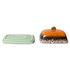 HKliving 70s Ceramics: Butter Dish - Meteor 4 HKliving 70s Ceramics: Butter Dish - Meteor